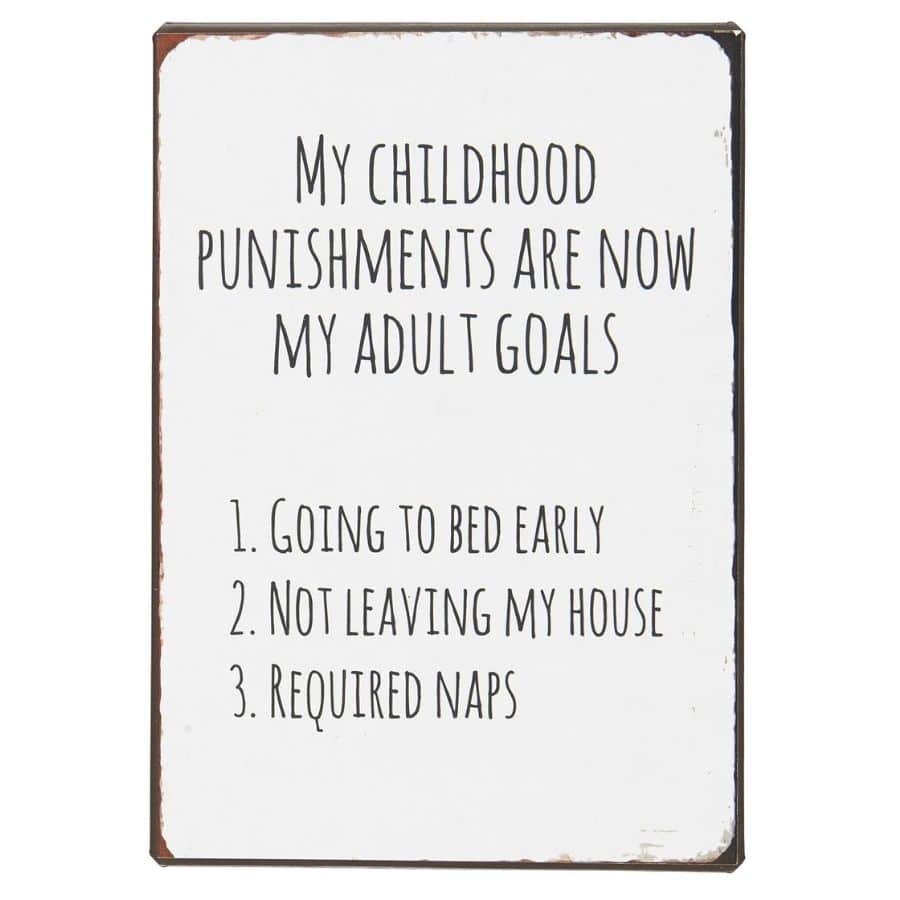 שלט פח My childhood punishments