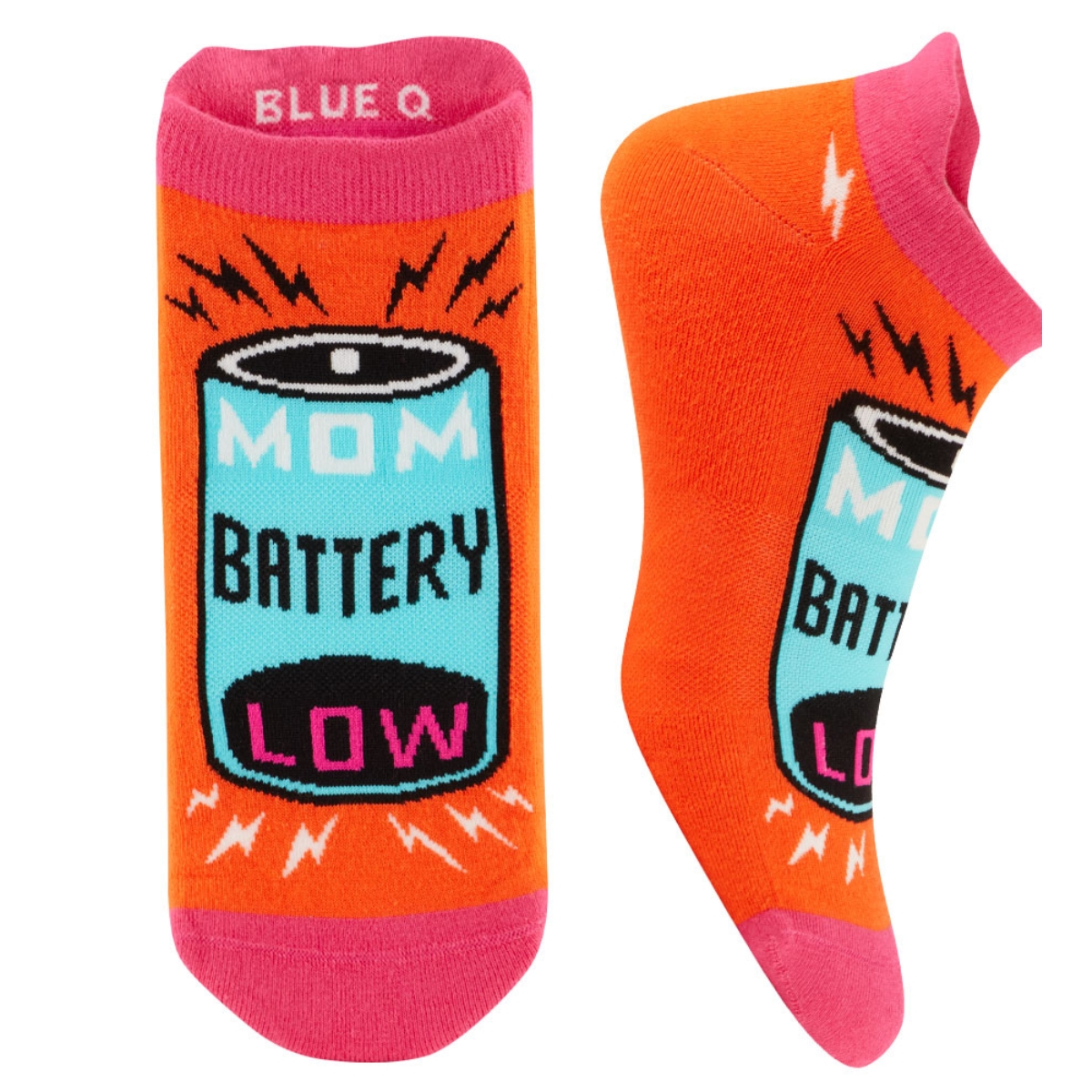 גרבי סניקרס מעוצבות לנשים Mom Battery Low