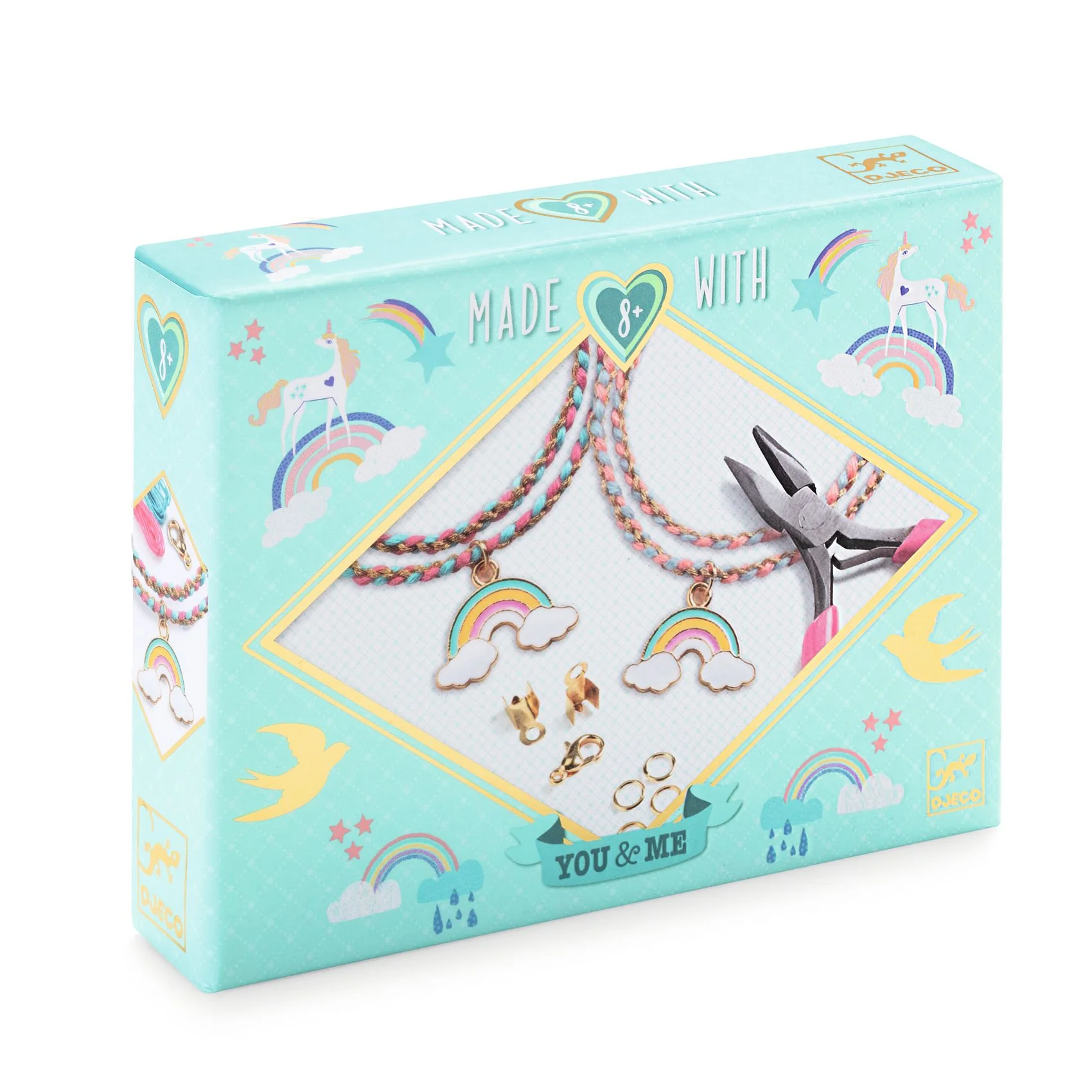 יצירה צמידי חברות- לי ולך קשת בענן