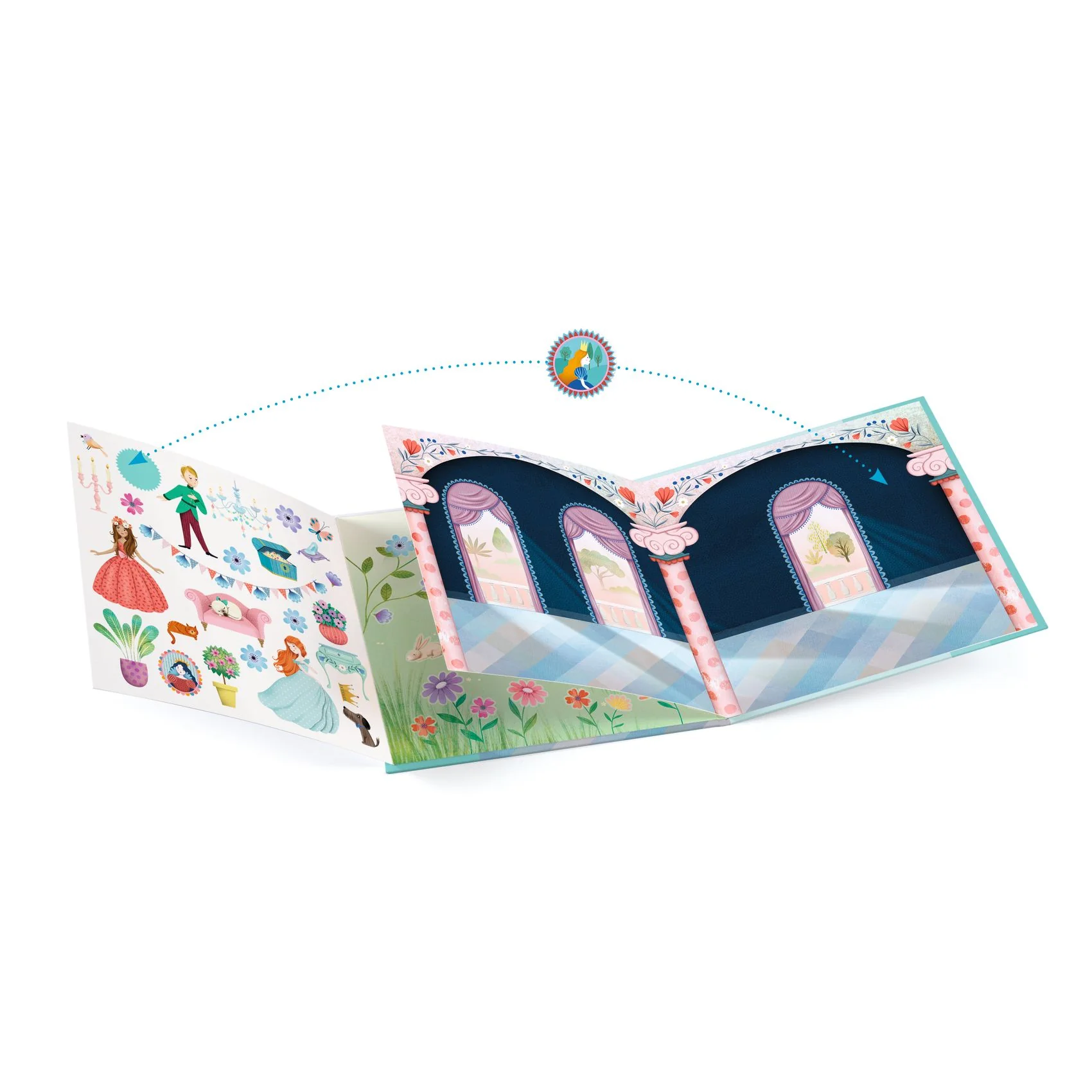 יצירה מדבקות רב פעמי - חיים בטירה – תמונה 4