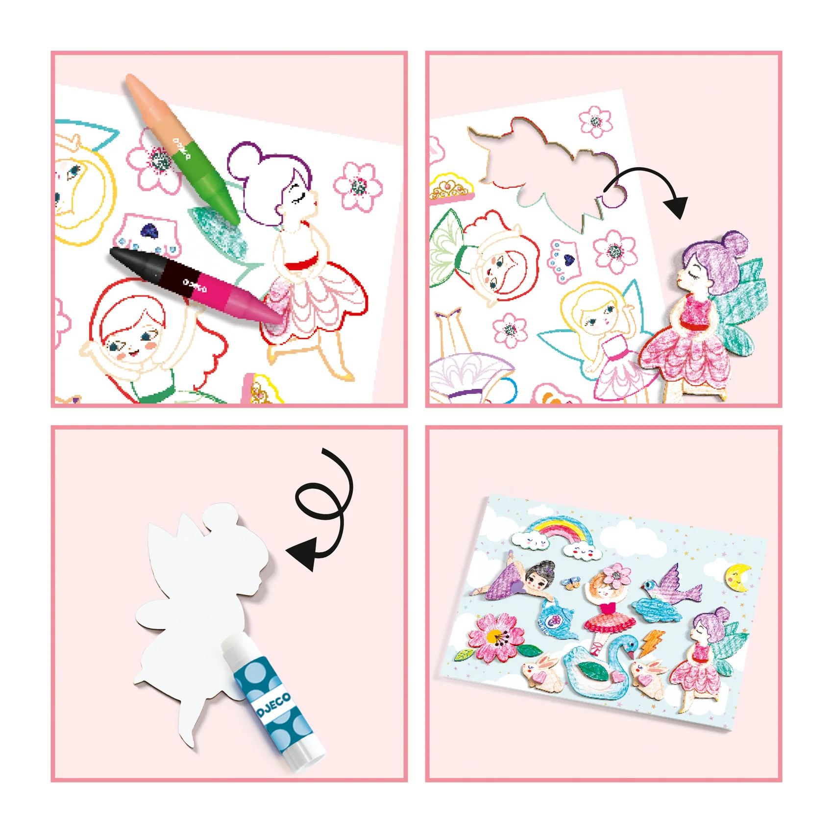 יצירה לקטנים- עולם יצירה ורוד