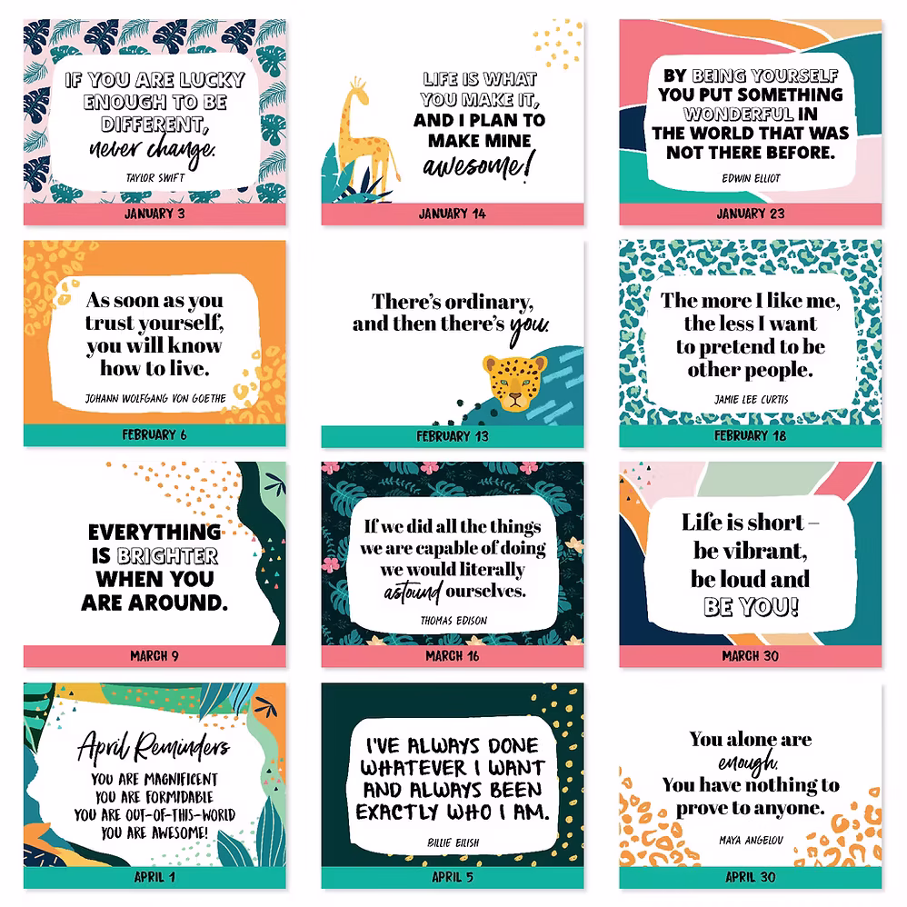 לוח שנה שולחני You Are Awesome