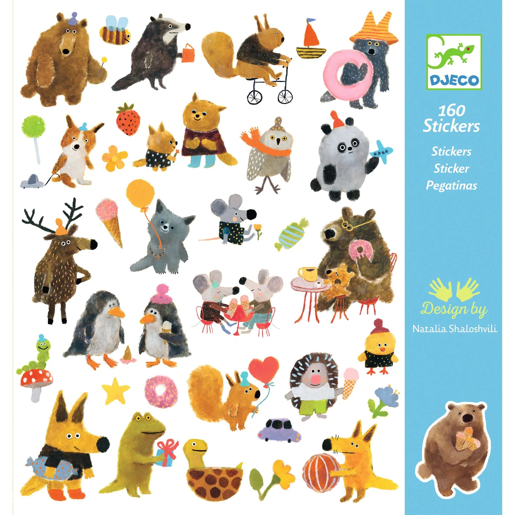 יצירה 160 מדבקות - חברים פרוותיים