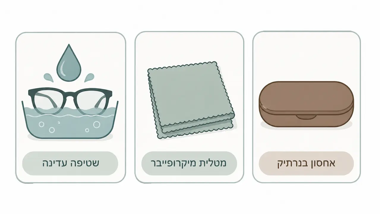 איך שומרים על המשקפיים לאורך זמן?