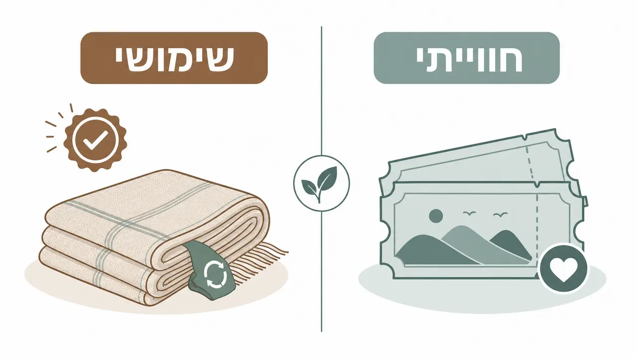 מה עדיף כשחושבים ירוק, מתנה שימושית או חווייתית
