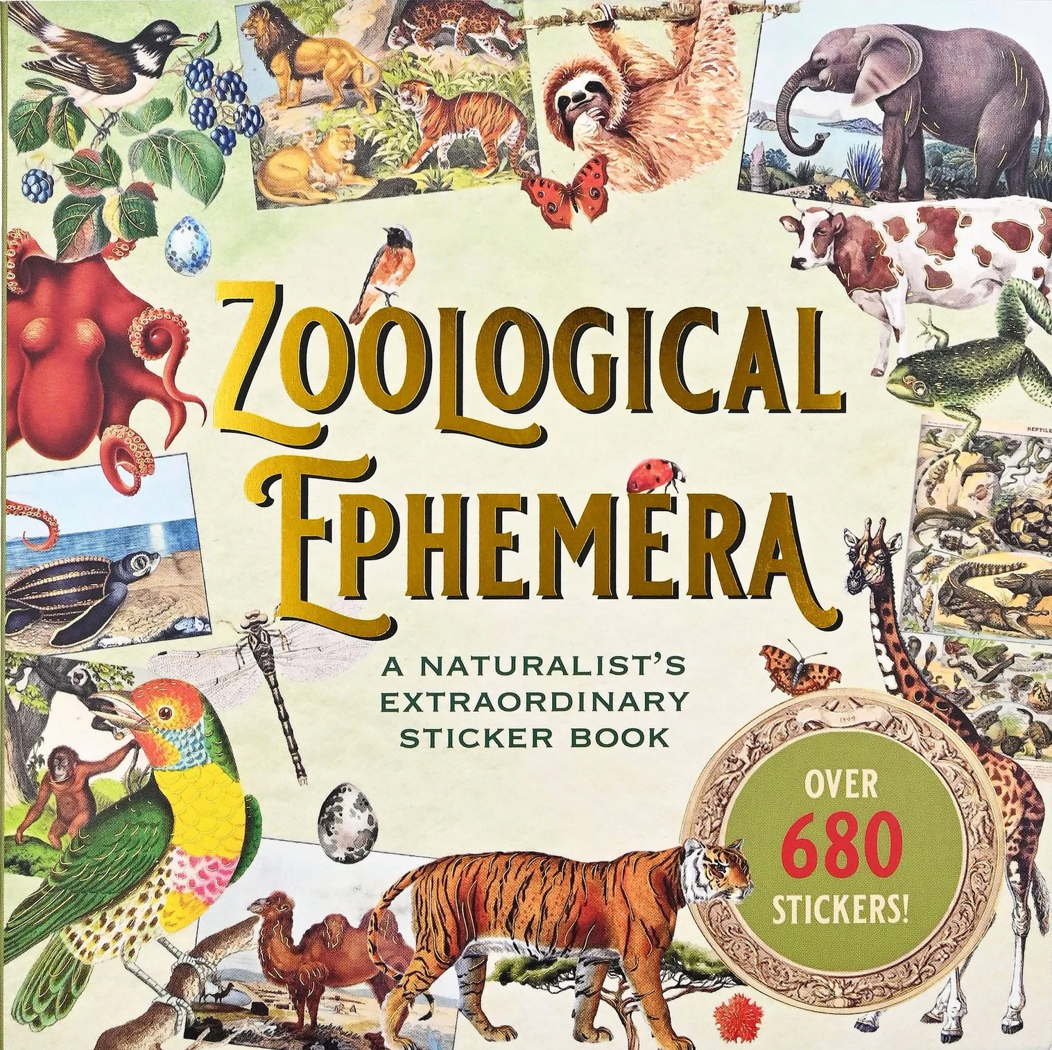 חוברת מדבקות Zoological Ephemera